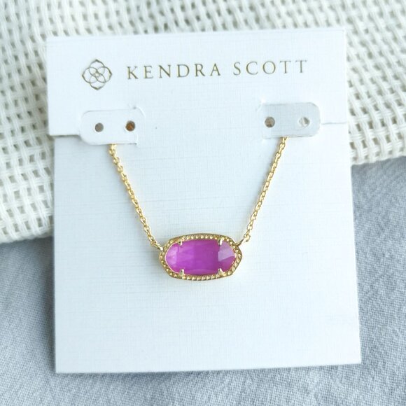 Kendra Scott - Elisa Azalea Illusion Gold Pendant Necklace - NEW - Picture 1 of 4